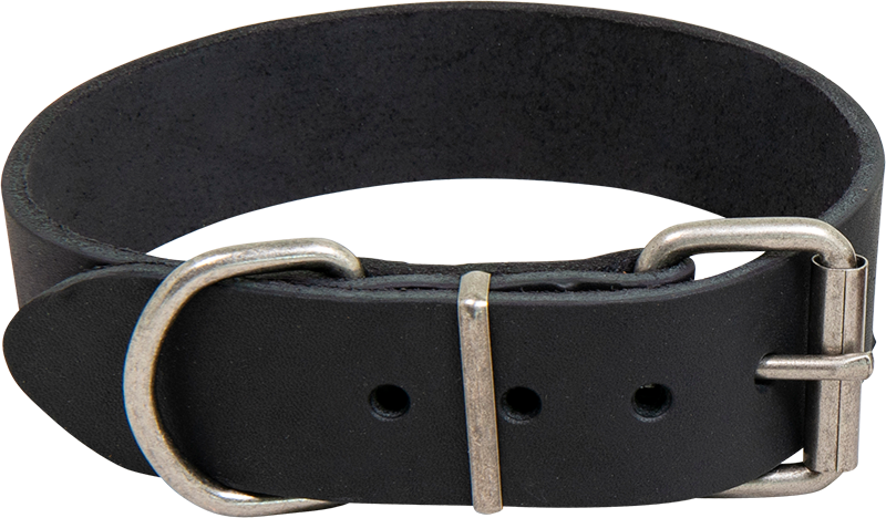 [AB30015] AB COUNTRY LEATHER Collier HD Noir-35mmx40-48cm