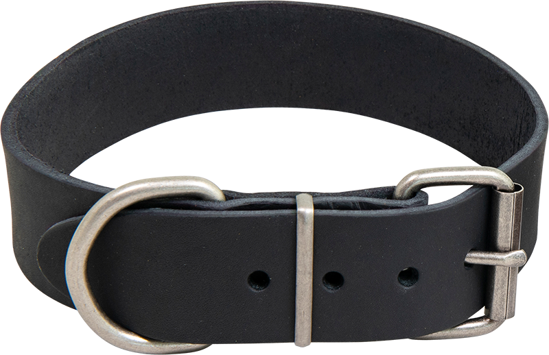 [AB30020] AB COUNTRY LEATHER HD Halsband Schwarz-40mmx52-60cm