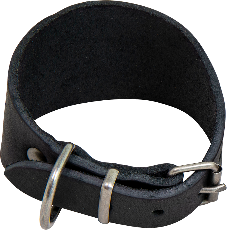 AB COUNTRY LEATHER Collier Whippet Noir-26-30cm