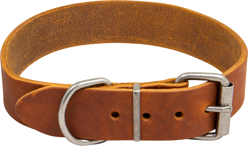 [AB30062] AB COUNTRY LEATHER HD Halsband Cognac-35mmx45-53cm