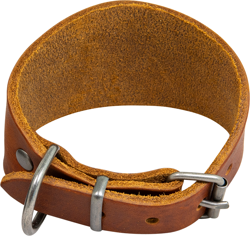 AB COUNTRY LEATHER Whippet collar Cognac-26-30cm