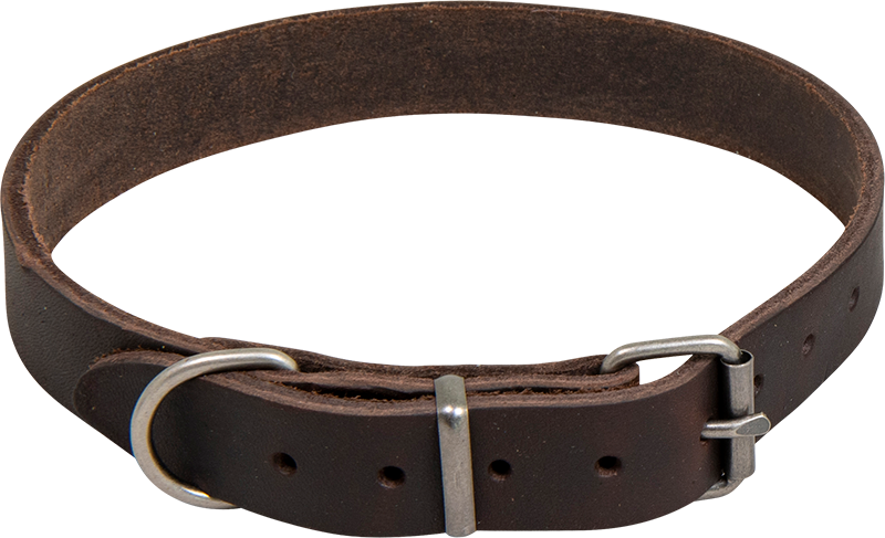 AB COUNTRY LEATHER Halsband Braun-18mmx34-46cm