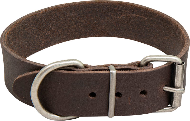AB COUNTRY LEATHER HD collar Brown-35mmx30-38cm