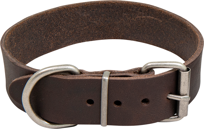 AB COUNTRY LEATHER HD collar Brown-40mmx52-60cm
