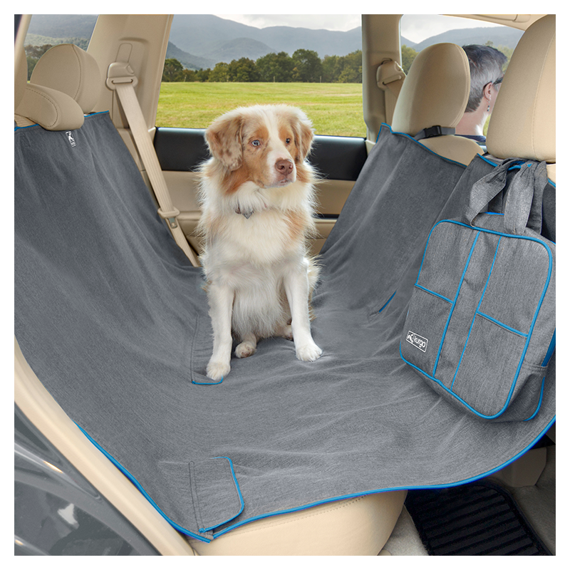 KURGO Heather Hammock Grey/Blue-142x140cm