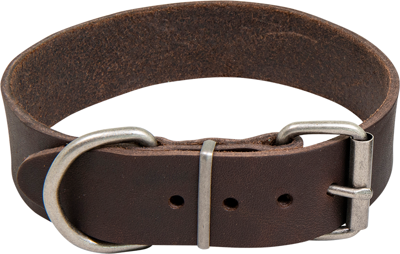 AB COUNTRY LEATHER HD Halsband Braun-40mmx62-70cm