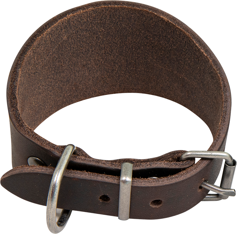 AB COUNTRY LEATHER Galgo halsband Bruin-28-33cm