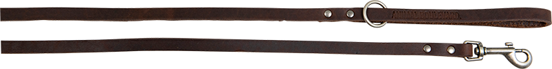 AB COUNTRY LEATHER Lange Leine Braun-12mmx180cm