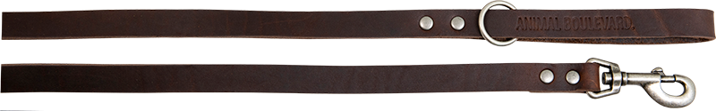 [AB30124] AB COUNTRY LEATHER Laisse longue HD Brun-20mmx180cm