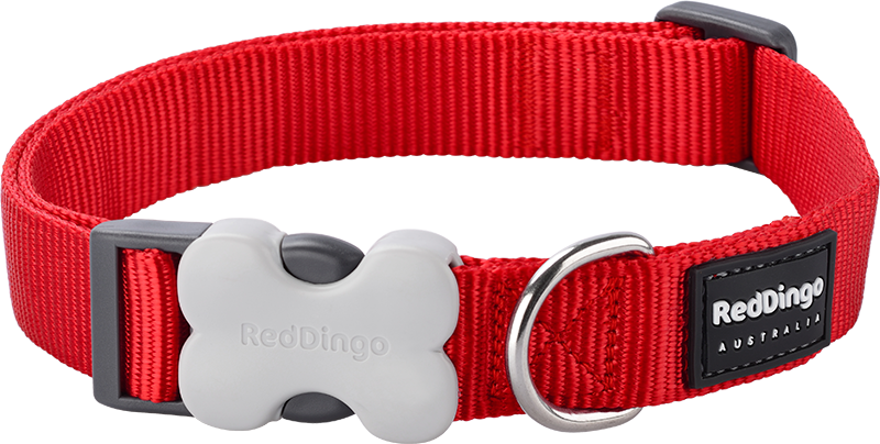 [DC-ZZ-RE-20] RD Collar Red-M 20mmx31-47cm