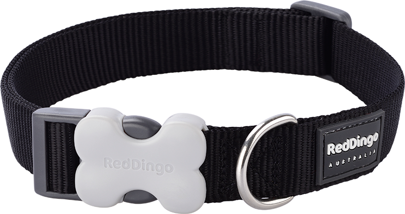 RD Halsband Schwarz-L 25mmx41-63cm