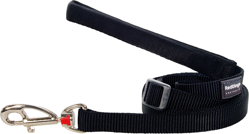 [L6-ZZ-BB-12] RD Leash Black-XS 12mmx1,8m