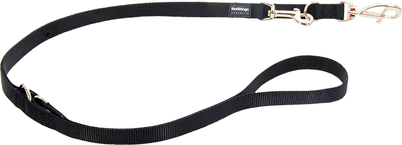 RD Multi Leash Black-M 20mmx2,0m
