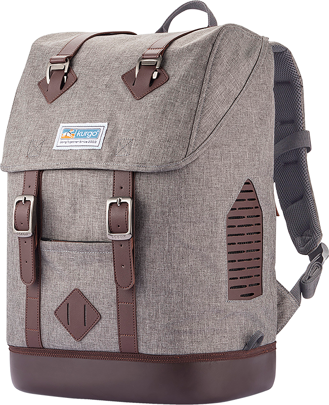 KURGO Outdoor K9 Sac à dos pour chien Heather Gris-11kg 32x23x47cm