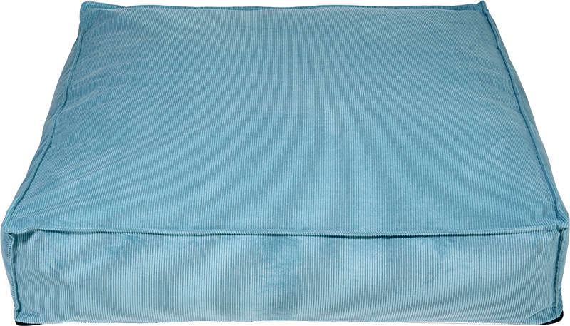 AB SQUARE Lit de Chien Orthopédique Bleu glacier-L 100x100x20cm