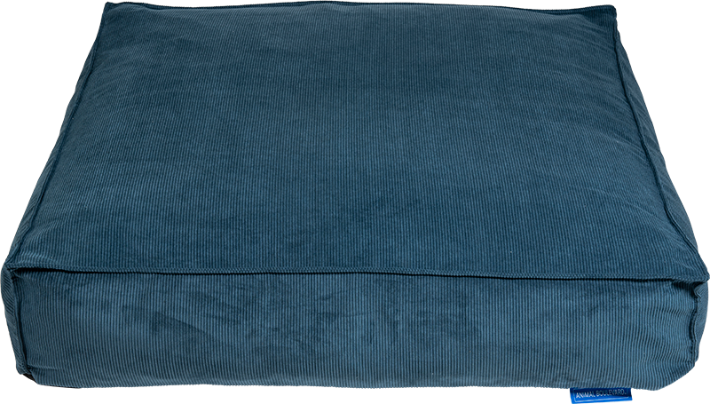 AB SQUARE Lit de Chien Orthopédique Blue océan-M 80x80x15cm