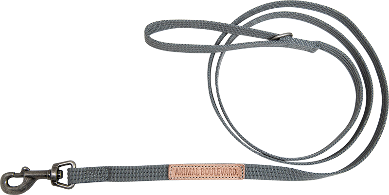 AB CANVAS Long leash Grey-25mmx180cm