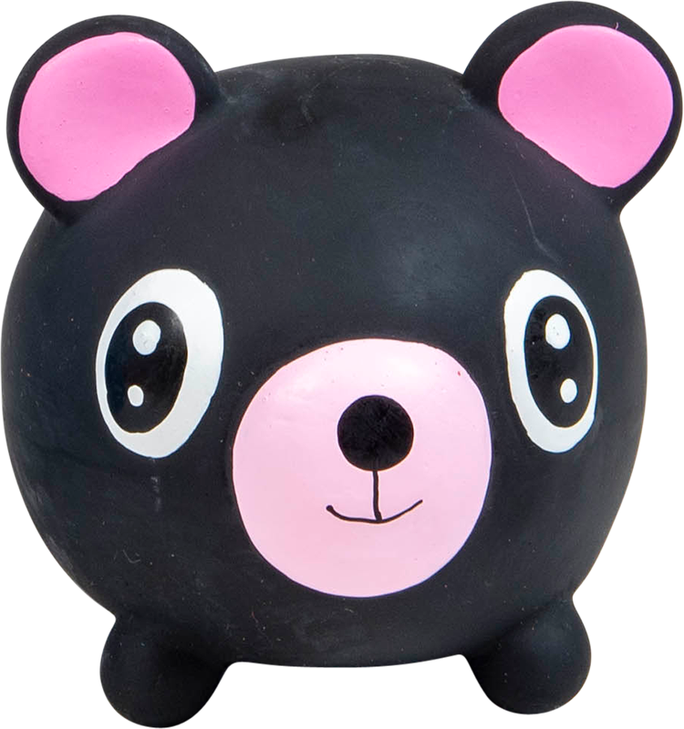 [AB50500] AB LATEX TOY Bär Schwarz-10cm