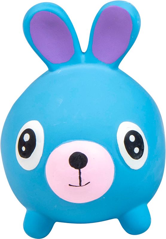 AB LATEX TOY Lapin Bleu-12,5cm