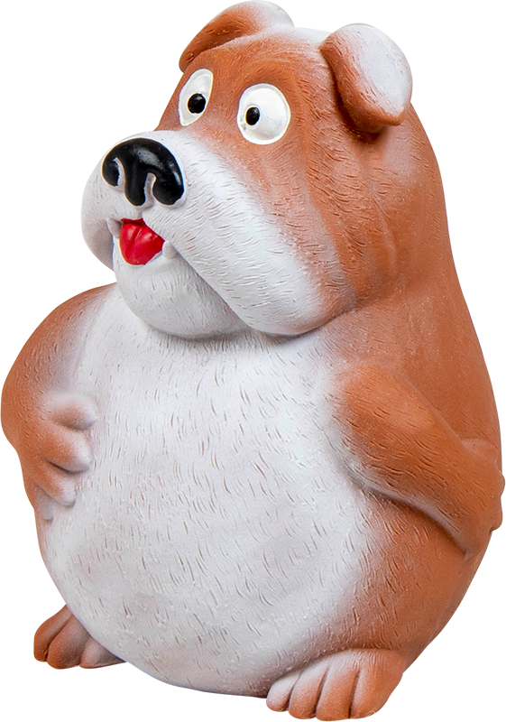 AB LATEX TOY Chien Brun-14cm