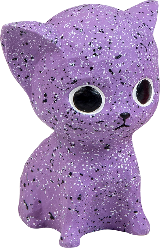 AB LATEX TOY Cat Purple-12cm