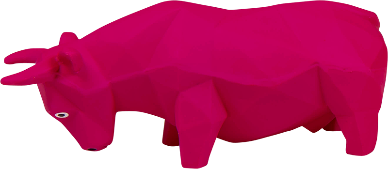 AB LATEX TOY Taureau Rose-19cm