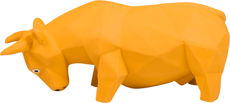AB LATEX TOY Stier Gelb-19cm