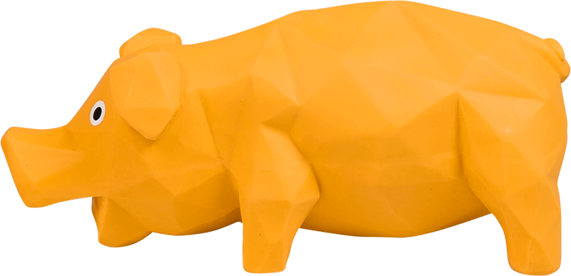 AB LATEX TOY Pig Yellow-19cm