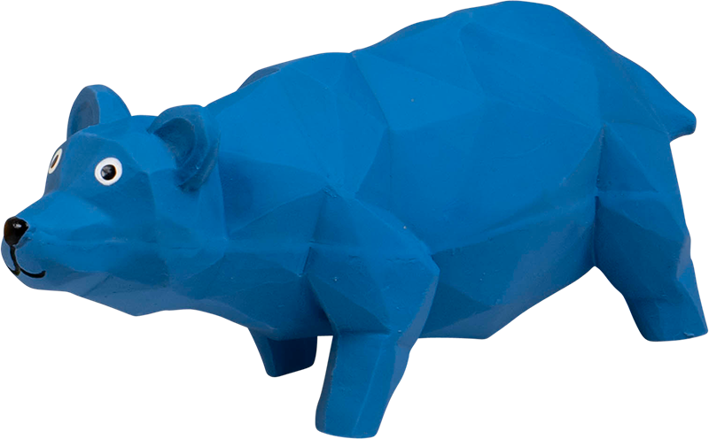 [AB50530] AB LATEX TOY Bear Blue-19cm