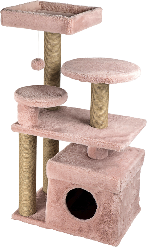 AB CAT TREE Roma Roze-73x65x111cm