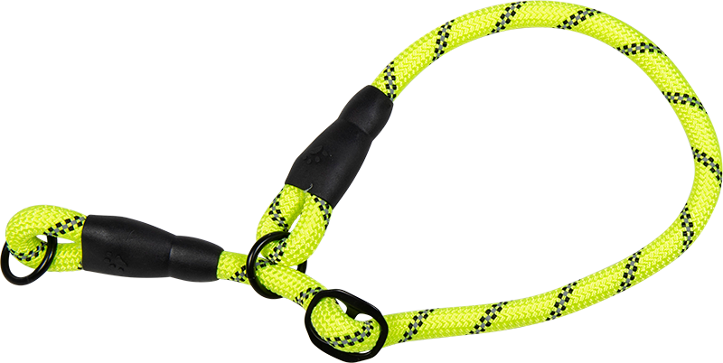 AB SAFETY Collier martingale Jaune-12mmx40-55cm