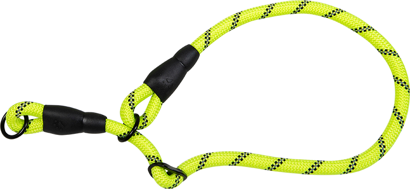 AB SAFETY Collier martingale Jaune-12mmx55-70cm