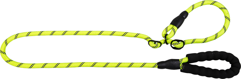 AB SAFETY Laisse martingale avec poignée EVA Jaune-12mmx150cm