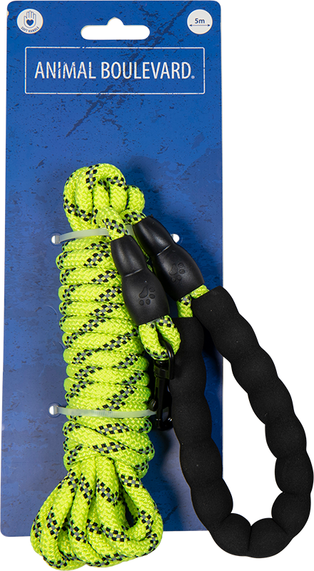 AB SAFETY Tracking leash with EVA Handle Yellow-8mmx5m