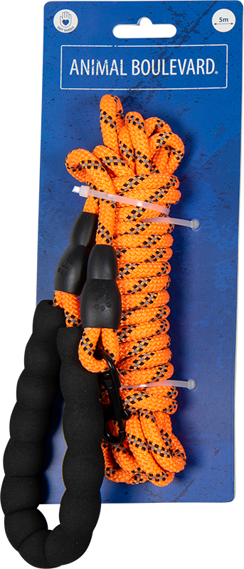 AB SAFETY Tracking leash with EVA Handle Orange-8mmx5m