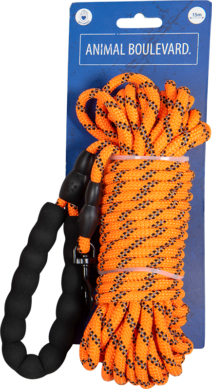 AB SAFETY Tracking leash with EVA Handle Orange-8mmx15m