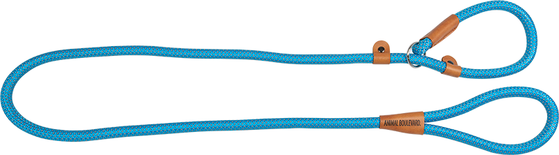 AB SCHOOL LEASH Bleu clair-15mmx180cm