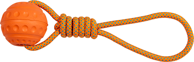 AB EVA TOY Balle avec corde Orange-32,5cm
