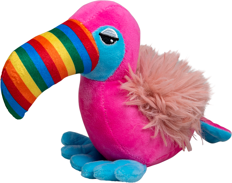 AB PLUSH TOY Toekan Roze-17cm