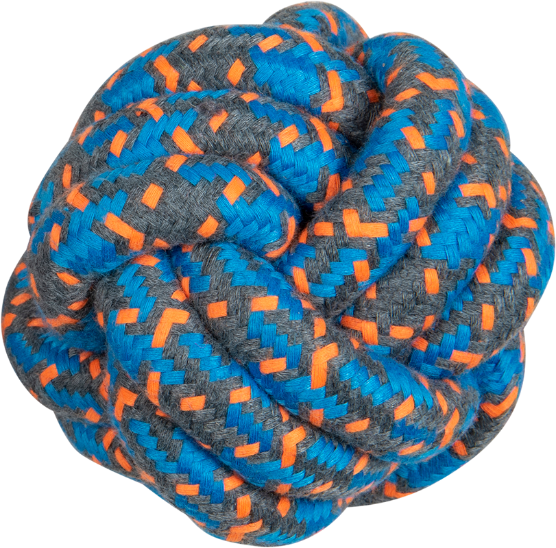 AB ROPE TOY Bal Blauw-275g Ø11cm