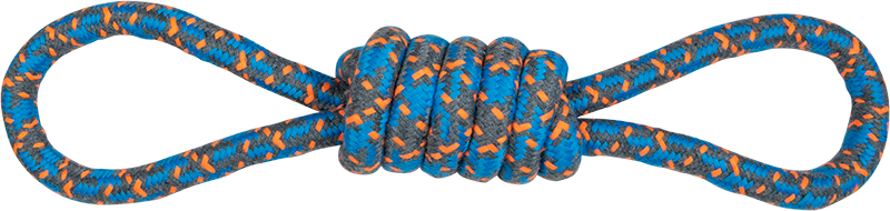 AB ROPE TOY Double loop Blue-205g 41cm