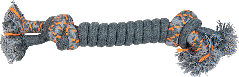 AB ROPE TOY Dubbele touw 2 Knopen Beige-140g 31cm