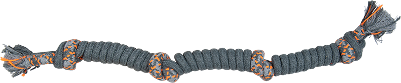 AB ROPE TOY Dubbele touw 4 Knopen Beige-300g 57cm