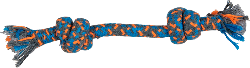 AB ROPE TOY 2 Knopen Blauw-45g 25cm