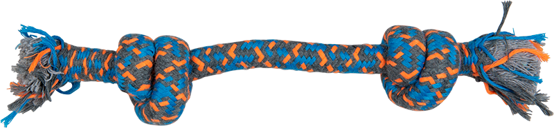 [AB50255] AB ROPE TOY 2 Knots Blue-90g 30cm
