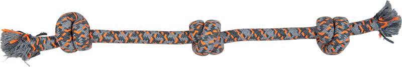 AB ROPE TOY 3 Nœuds Beige-140g 50cm