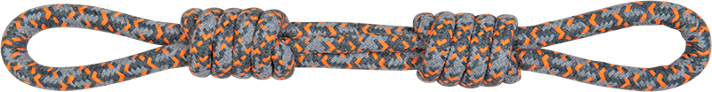 AB ROPE TOY 2 Nœuds avec Boucles Beige-120g 40cm