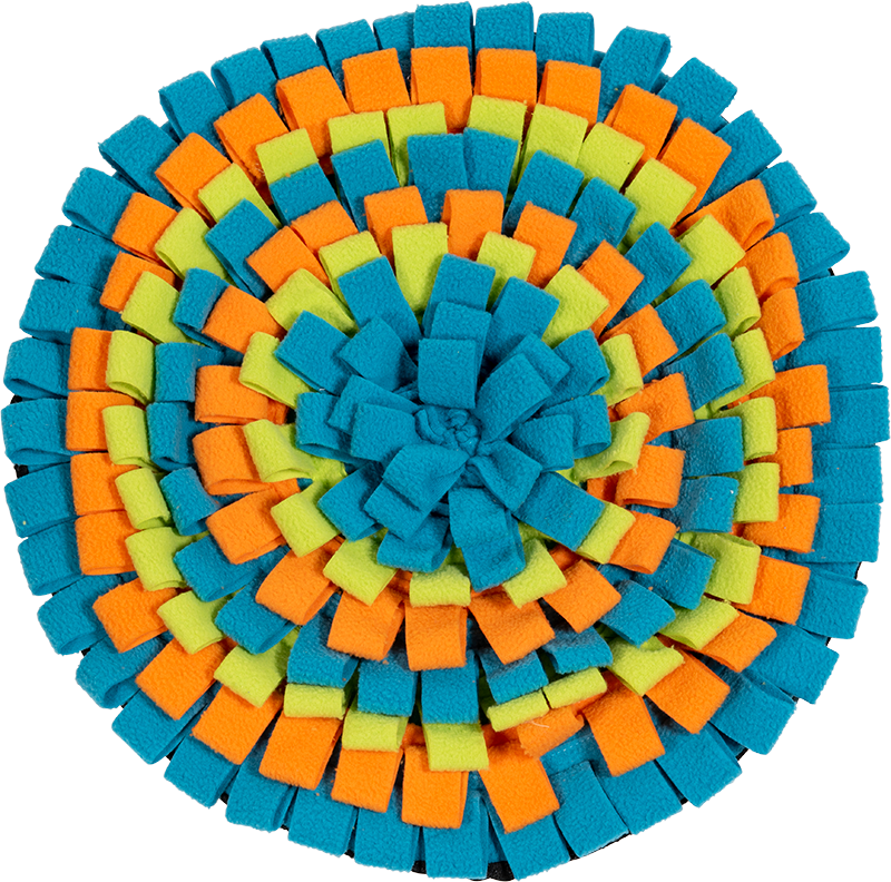 AB TREAT MAT  Blauw-Oranje-Groen-Ø40cm