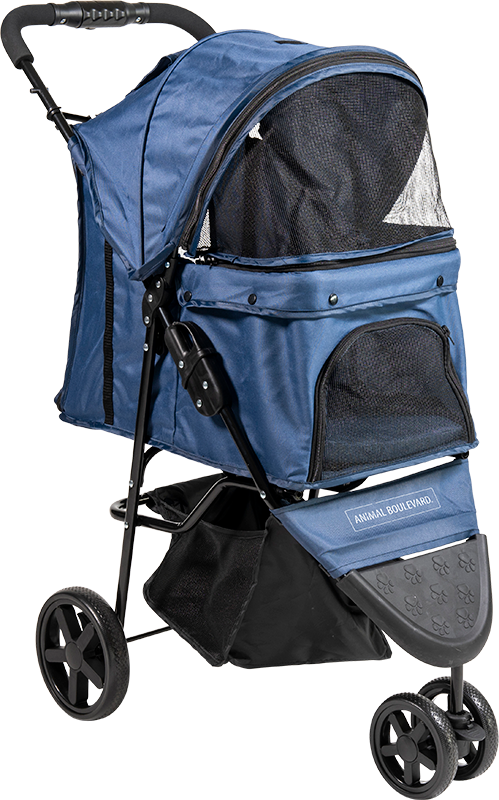 AB TRAVEL Poussette pour Chiens Bleu-XS 80x45x99cm