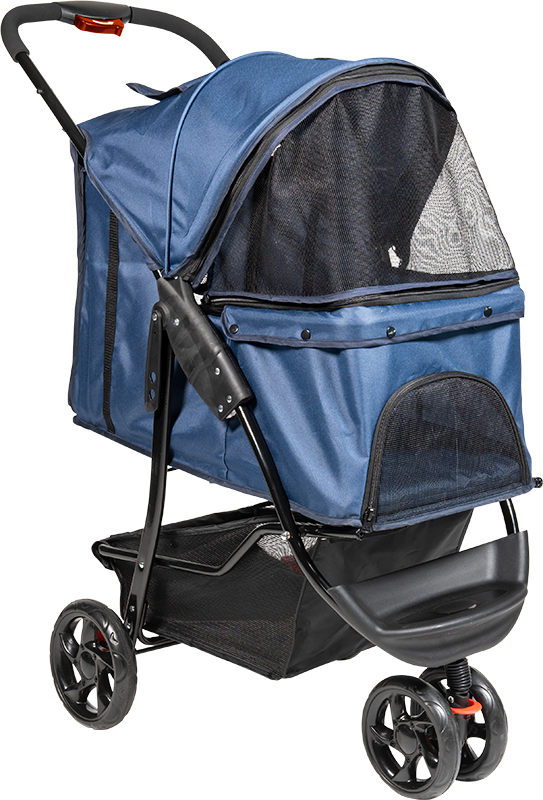 AB TRAVEL Poussette pour Chiens Bleu-S 87x50x107cm
